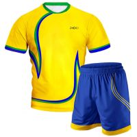 Yellow Blue Volleyball Uniform