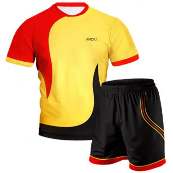 Yellow Red Volleyball Uniform