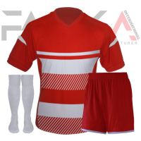 Red White Soccer Uniforms