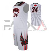 Hawks White Basketball Uniform