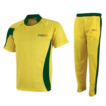Yellow Cricket Uniforms