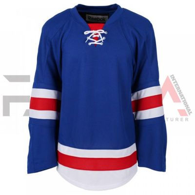 Blue Red Ice Hockey Jersey