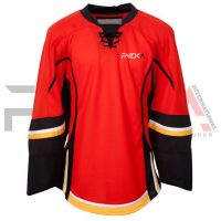 Ice Hockey Jersey Red Black