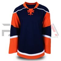 Orange Blue Ice Hockey Jersey