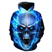 Blue Skull Hoodies