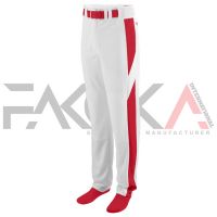 Red Panel Baseball Pants