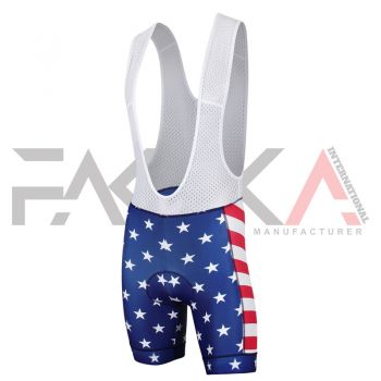 US Flag Bib Shorts