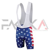 US Flag Bib Shorts