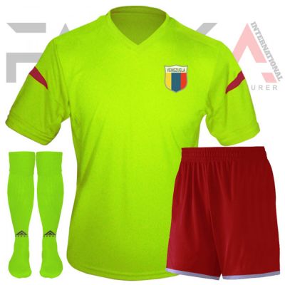 Green Red Soccer Uniforms