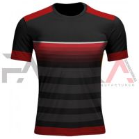 Black Red Soccer Uniforms